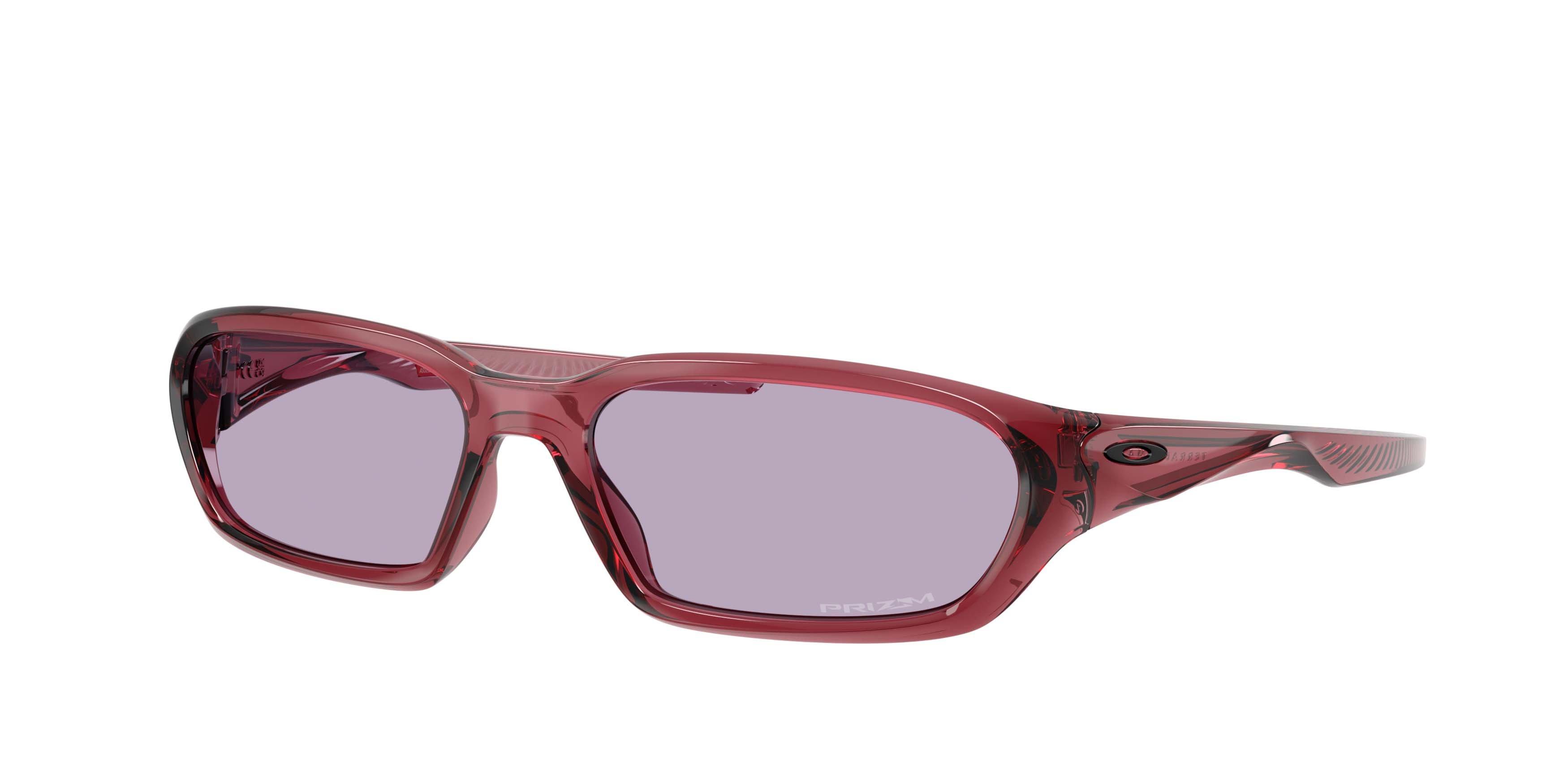 Oakley Terraforma Prizm Slate Sunglasses - Transparent Iron Red - RED/GREY